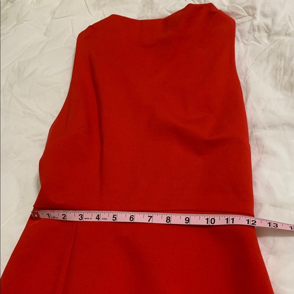 Elliatt Carmen Women’s‎ Midi Dress in Jaffa Red Sleeveless Asymmetrical Small - Picture 10 of 11